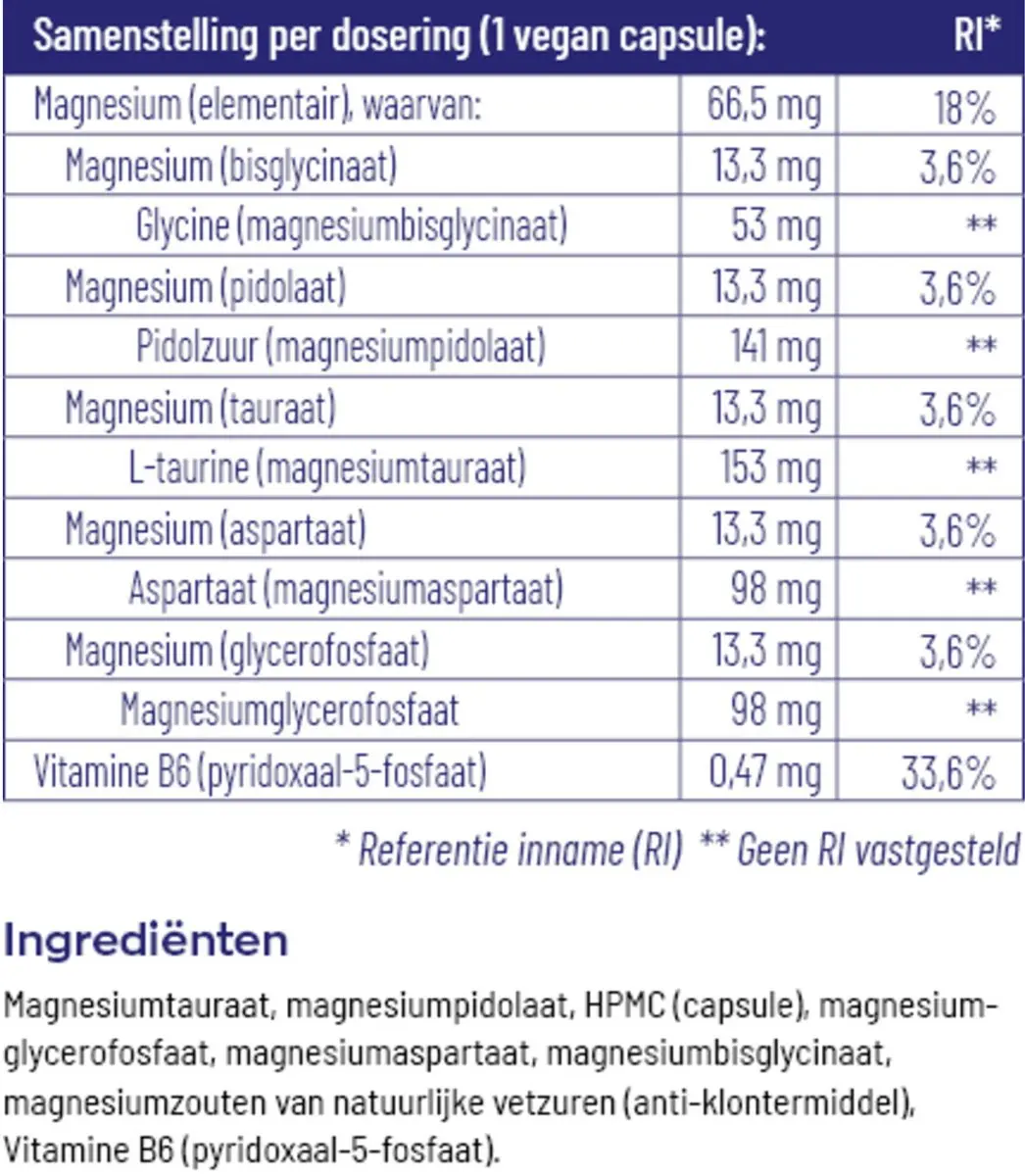 Vitakruid Magnesium Elite Complex 180 Vegancapsules - 2x90