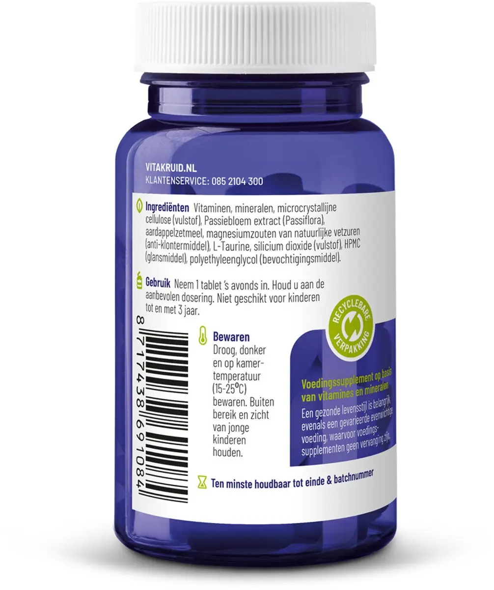Vitakruid Multi Nacht Vrouw Voedingssupplement 30 tabletten