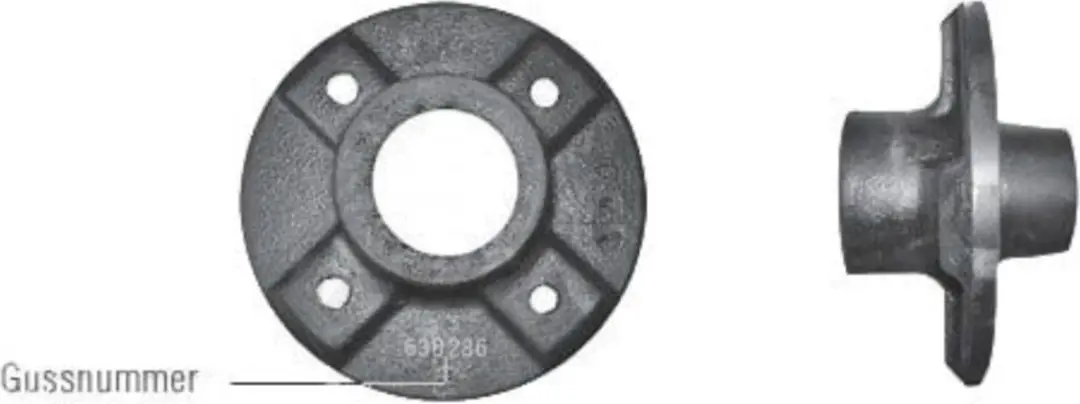 AL-Ko Naaf compleet 100x4-M12x1,5 - Grijs