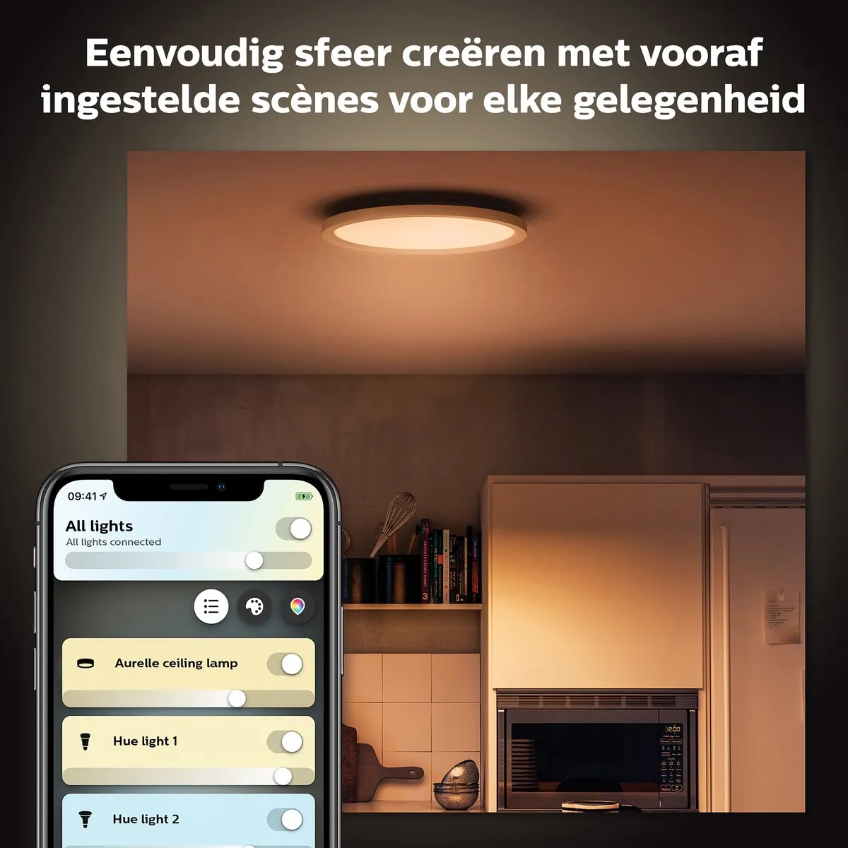 Philips Hue Aurelle Paneellamp Wit - 39.5cm