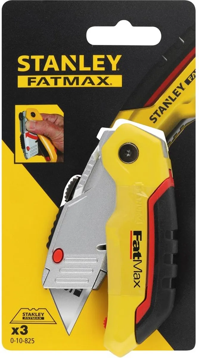 Stanley FatMax Vouwbaar Uitschuifmes 0-10-825 - Zwart/Geel - afbeelding 6 van 6