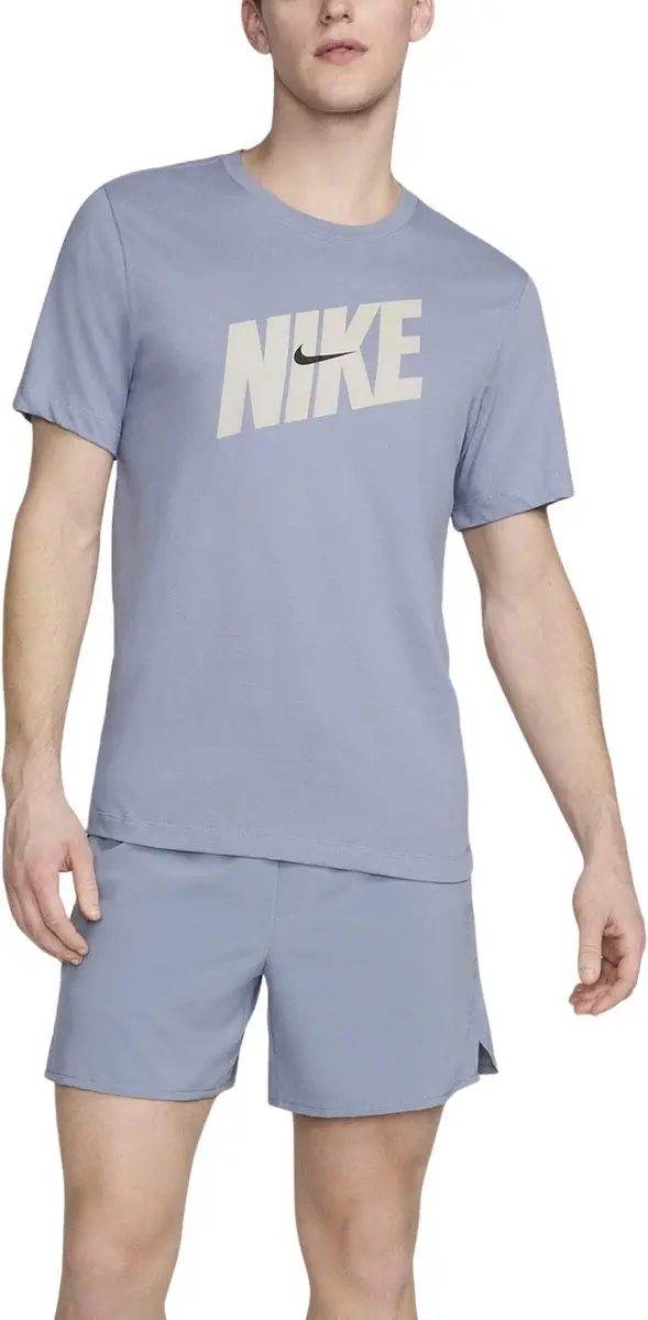 Nike Dri-FIT Shirt Heren M - FQ3872-493 - Blauw