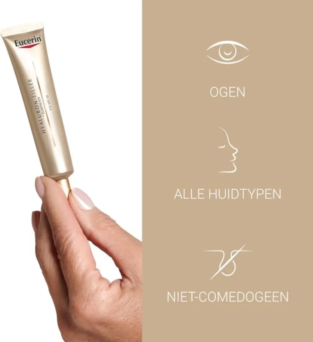 Eucerin Hyaluron-Filler Oogcrème SPF 20 15ml - 2 Stuks