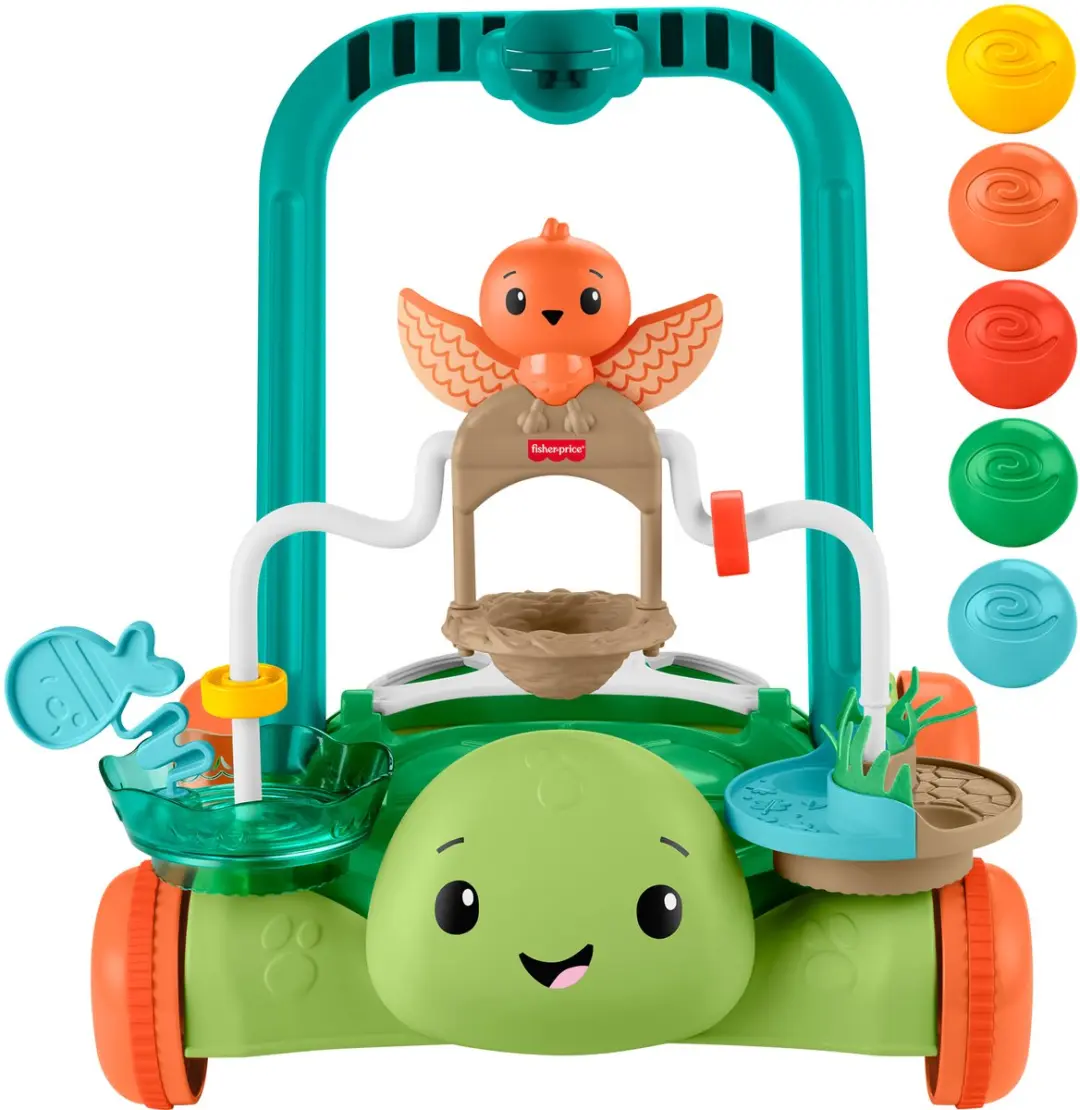 Fisher-Price Moves with You Schildpad Loopwagentje - Meerkleurig