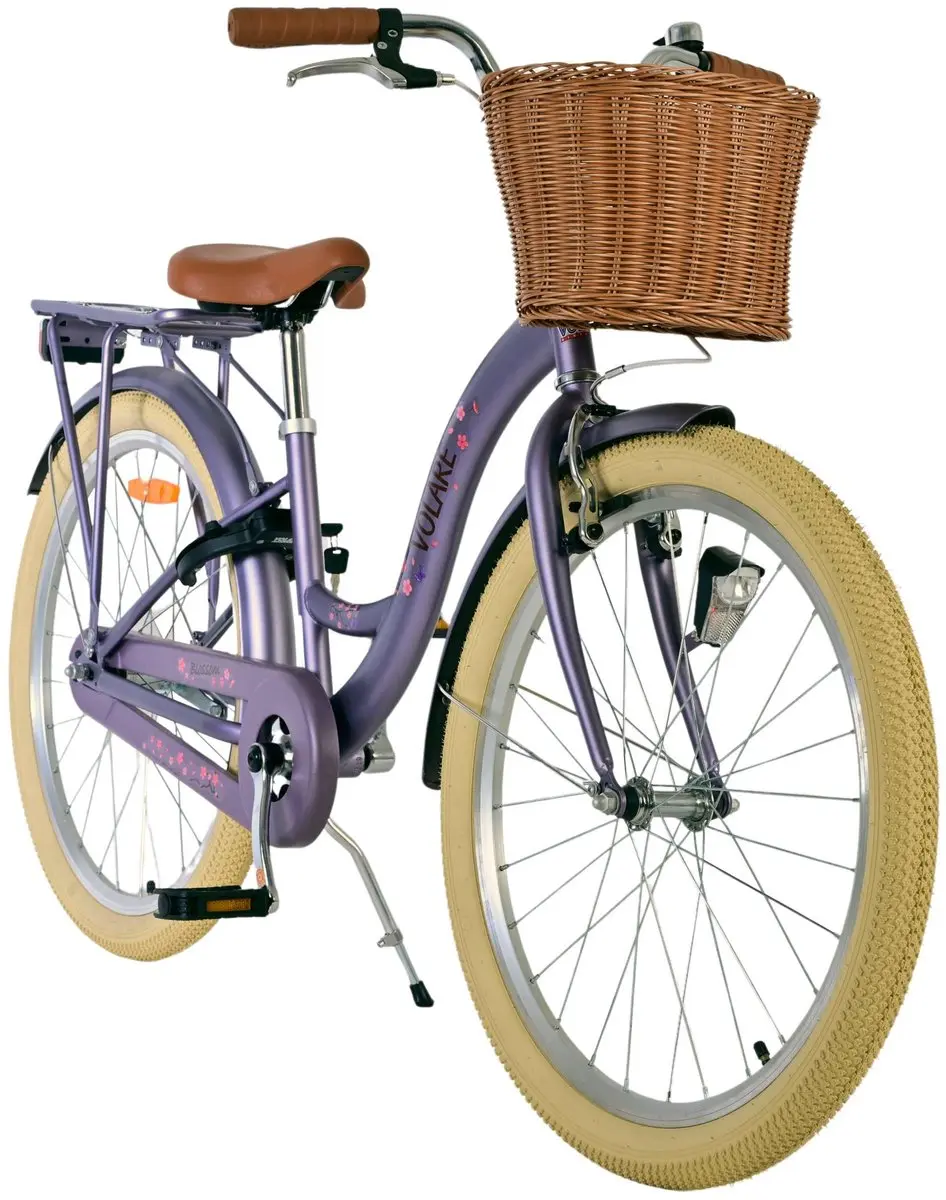 Volare Blossom Kinderfiets 24" - 1 Versnelling - Paars