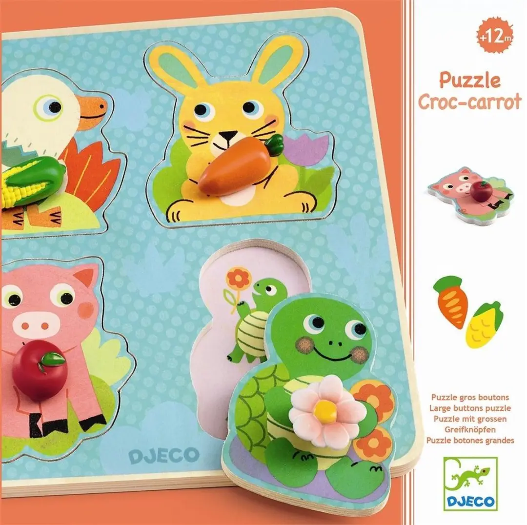 Djeco Croc-carrot - 4 Stuks
