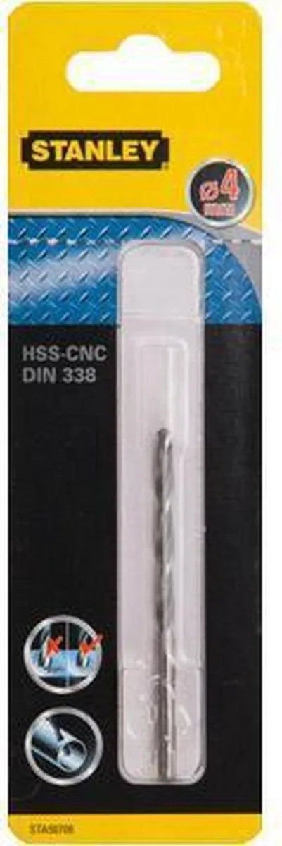 Stanley Metaalboor HSS-CNC 4mm - STA50706