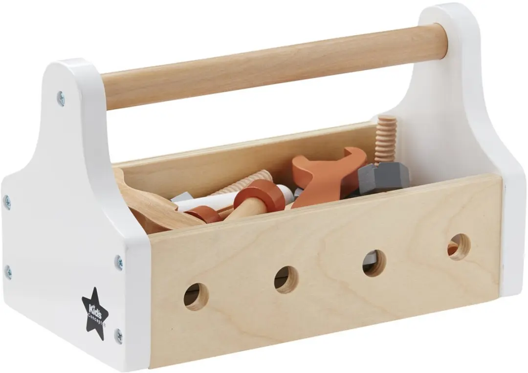 Kids Concept Gereedschapskist Naturel Multicolor