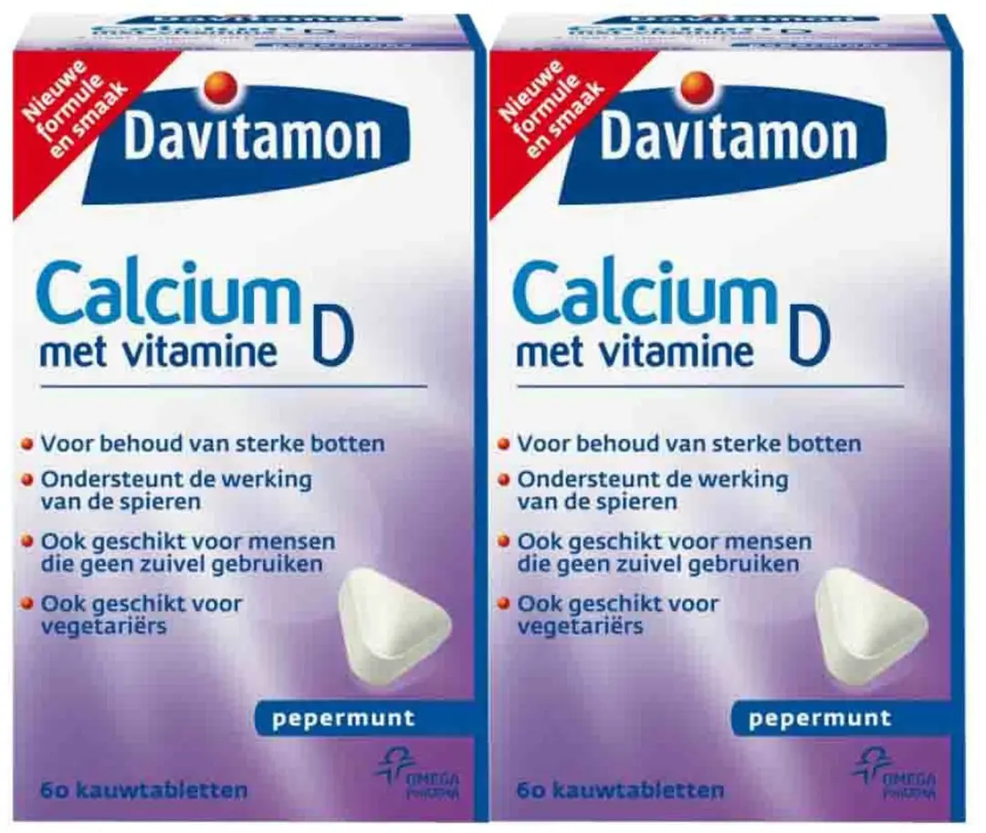 Davitamon Calcium Vitamine D3 Pepermunt