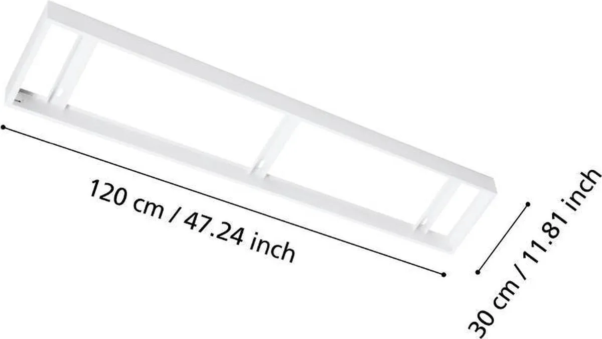 Eglo Professional Salobrena 1 Opbouwframe voor LED Hanglamp - Wit