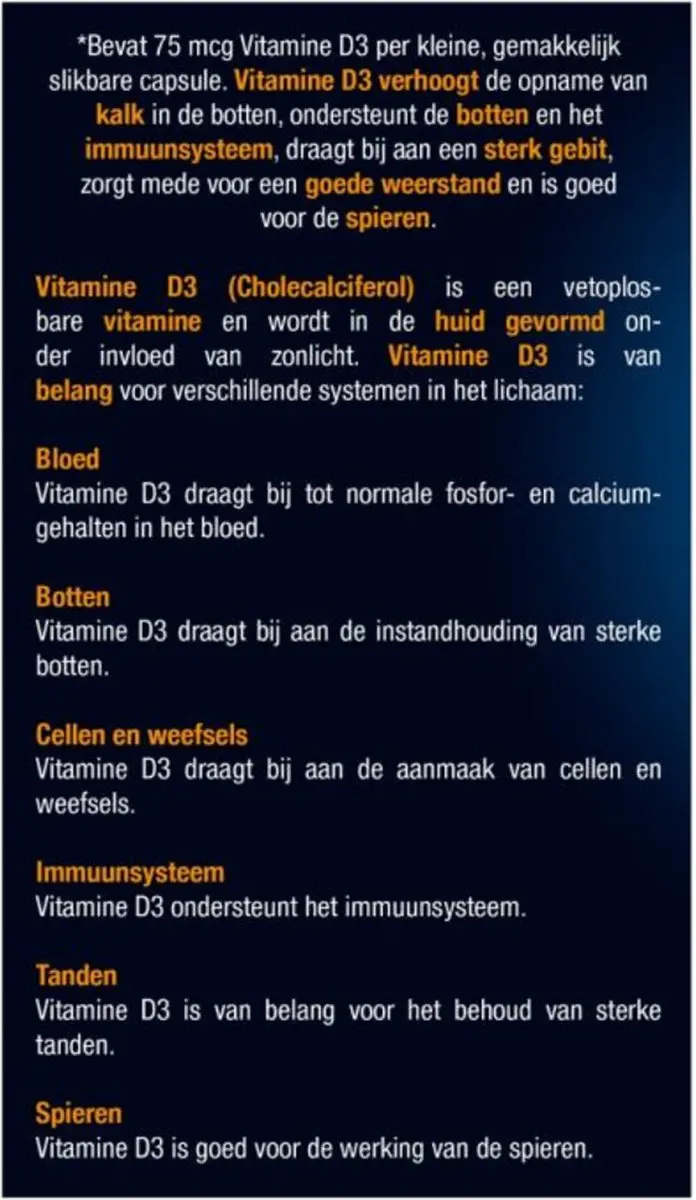 Lucovitaal Vitamine D3 Forte 360 Capsules - 3x120