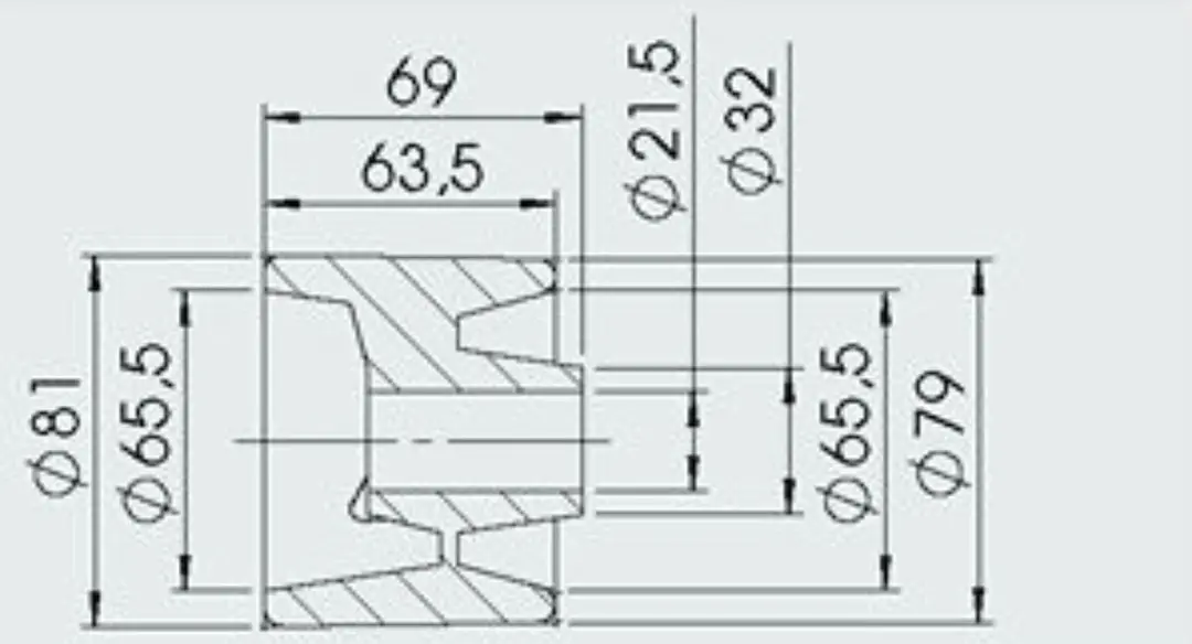 AL-KO Zijrol 81x69mm - Asgat 21,5mm