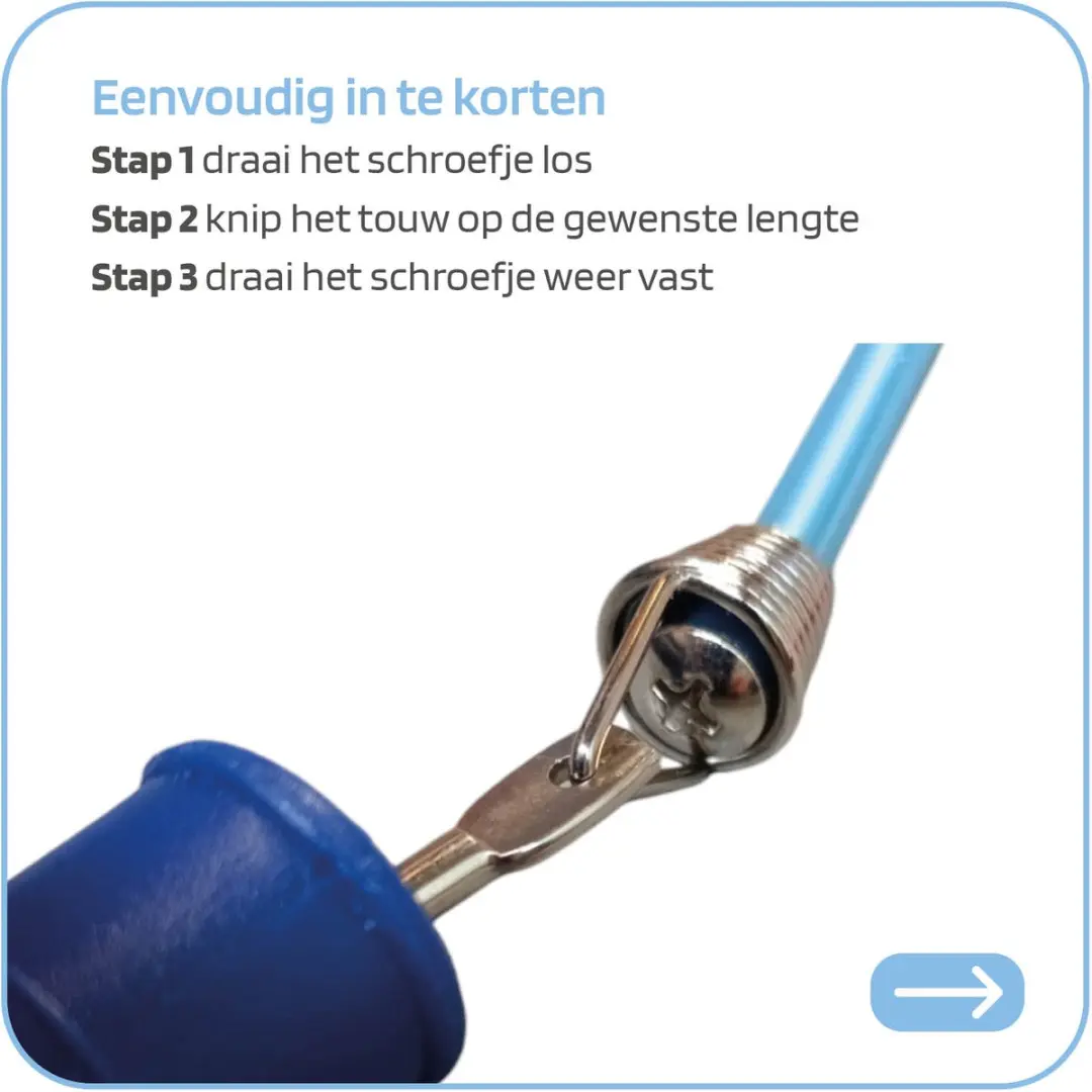 Jobber Springtouw Kinderen - Blauw