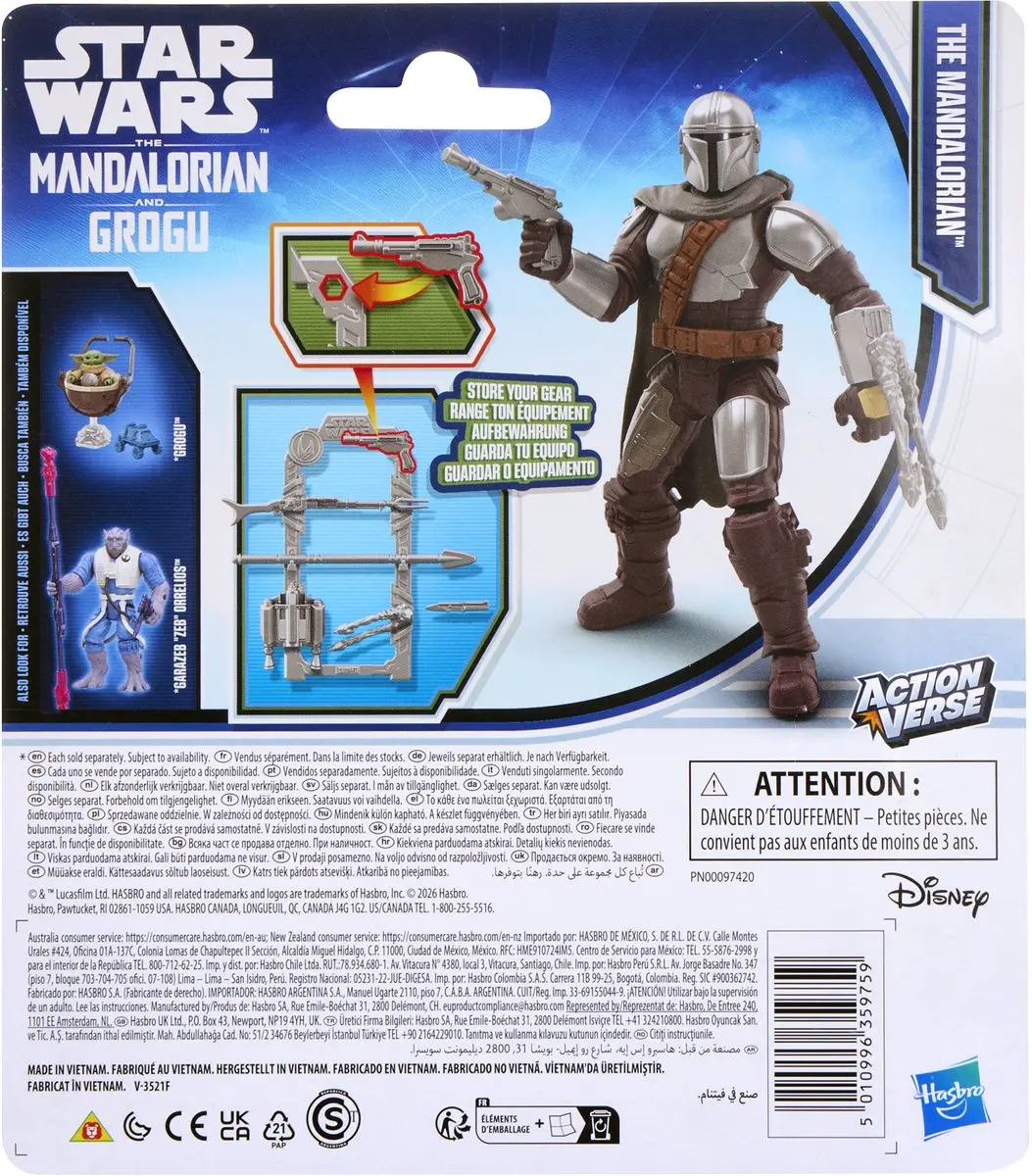 Star Wars ActionVerse The Mandalorian Actiefiguur 11cm - Multicolor