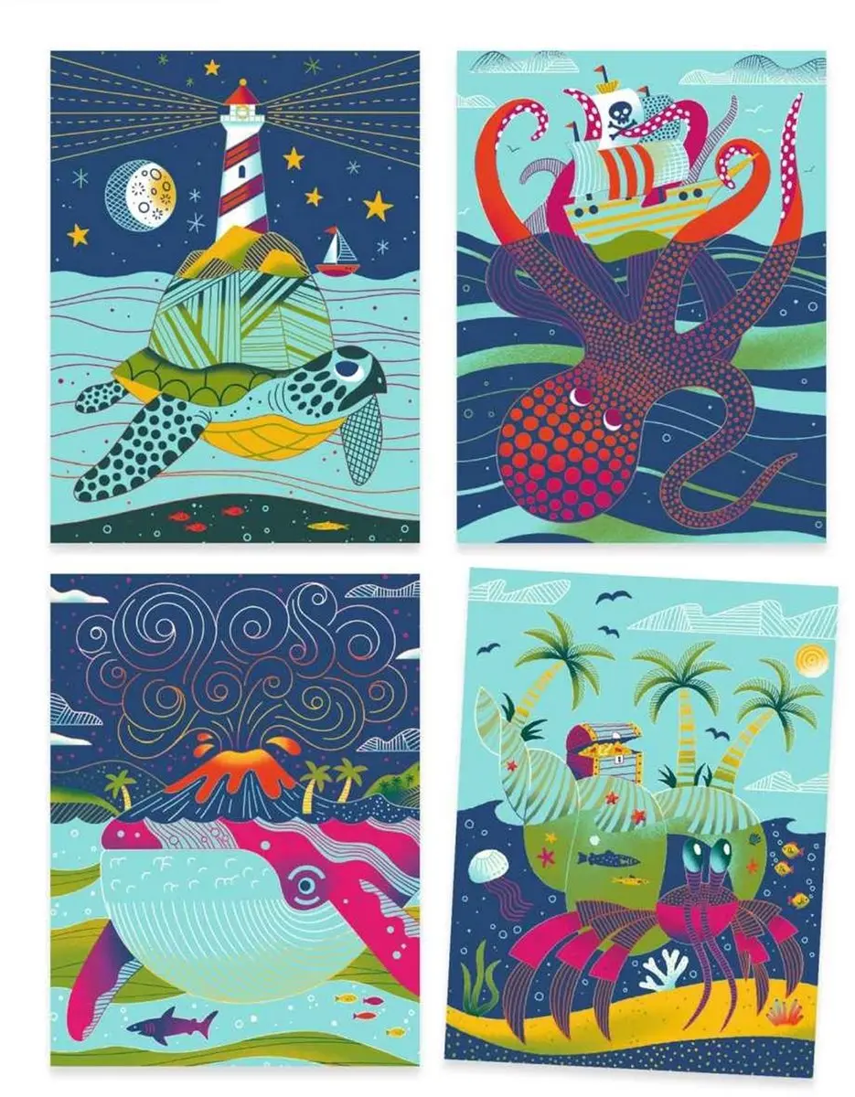 Djeco Krastekeningen Creatief Speelgoed - Multicolor