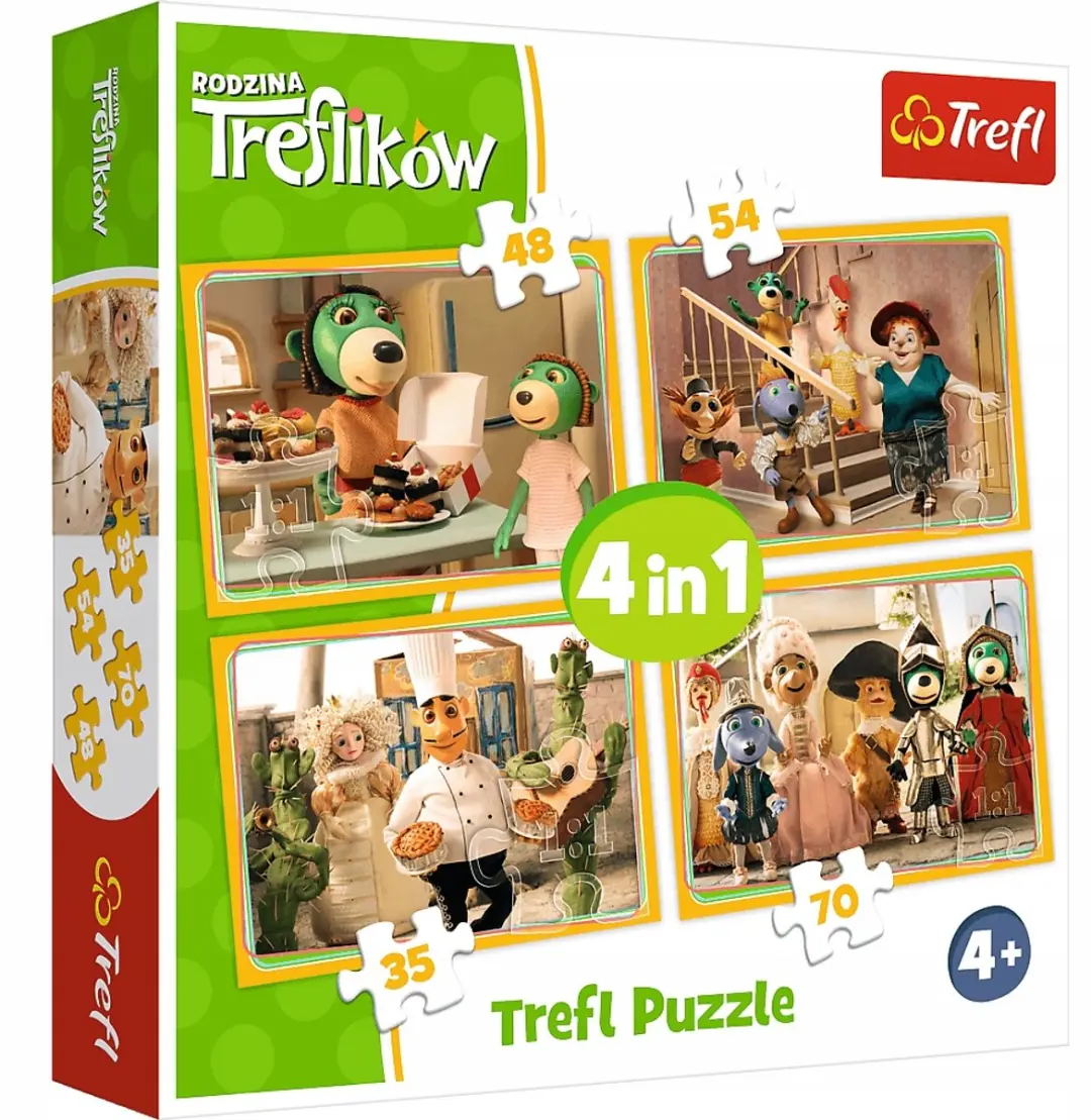 Trefl Voorbereiding voor Bal 4-in-1 Puzzels
