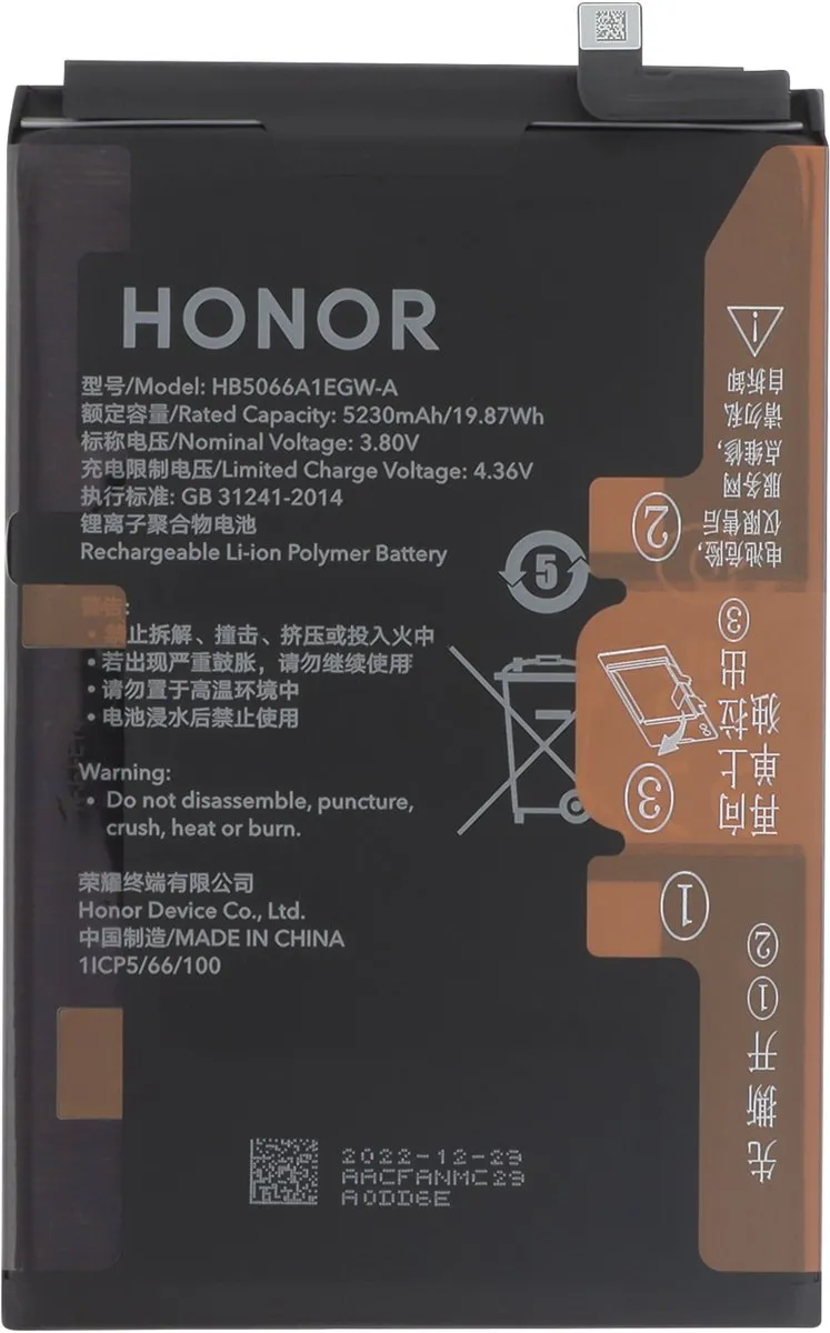 Honor X7a Originele Batterij 5230mAh