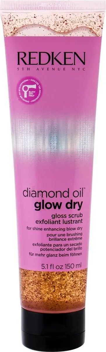Redken Diamond Oil Glow Dry Gloss Scrub - 3x150ml