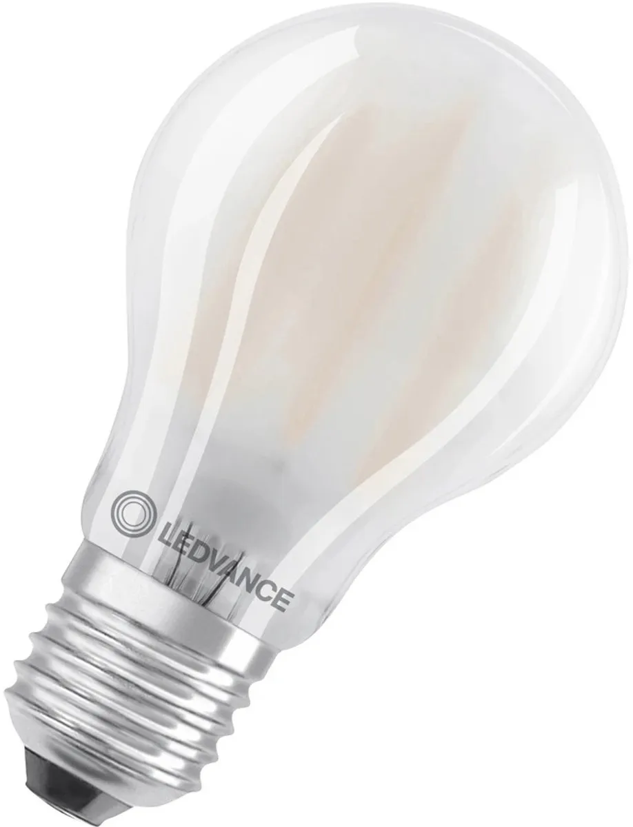 LEDVANCE Classic E27 Peer Filament 7.5W 1055lm - Mat - Zeer Warm Wit - afbeelding 6 van 6