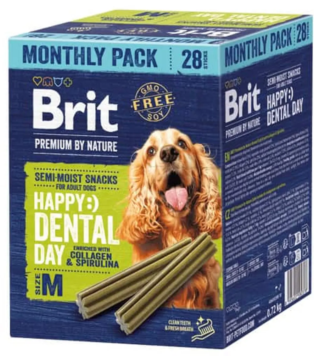 Brit Dental Snack Medium Maandpakket