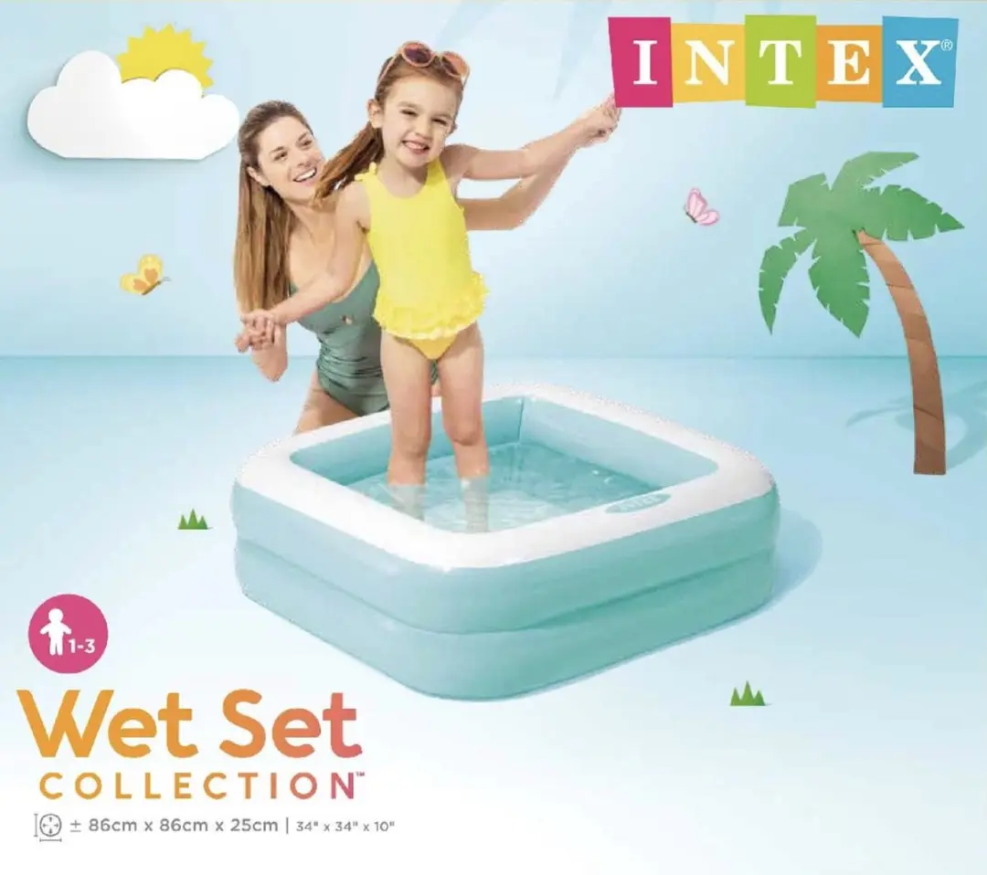 Intex Playbox Zwembad 85x85x23cm - Blauw