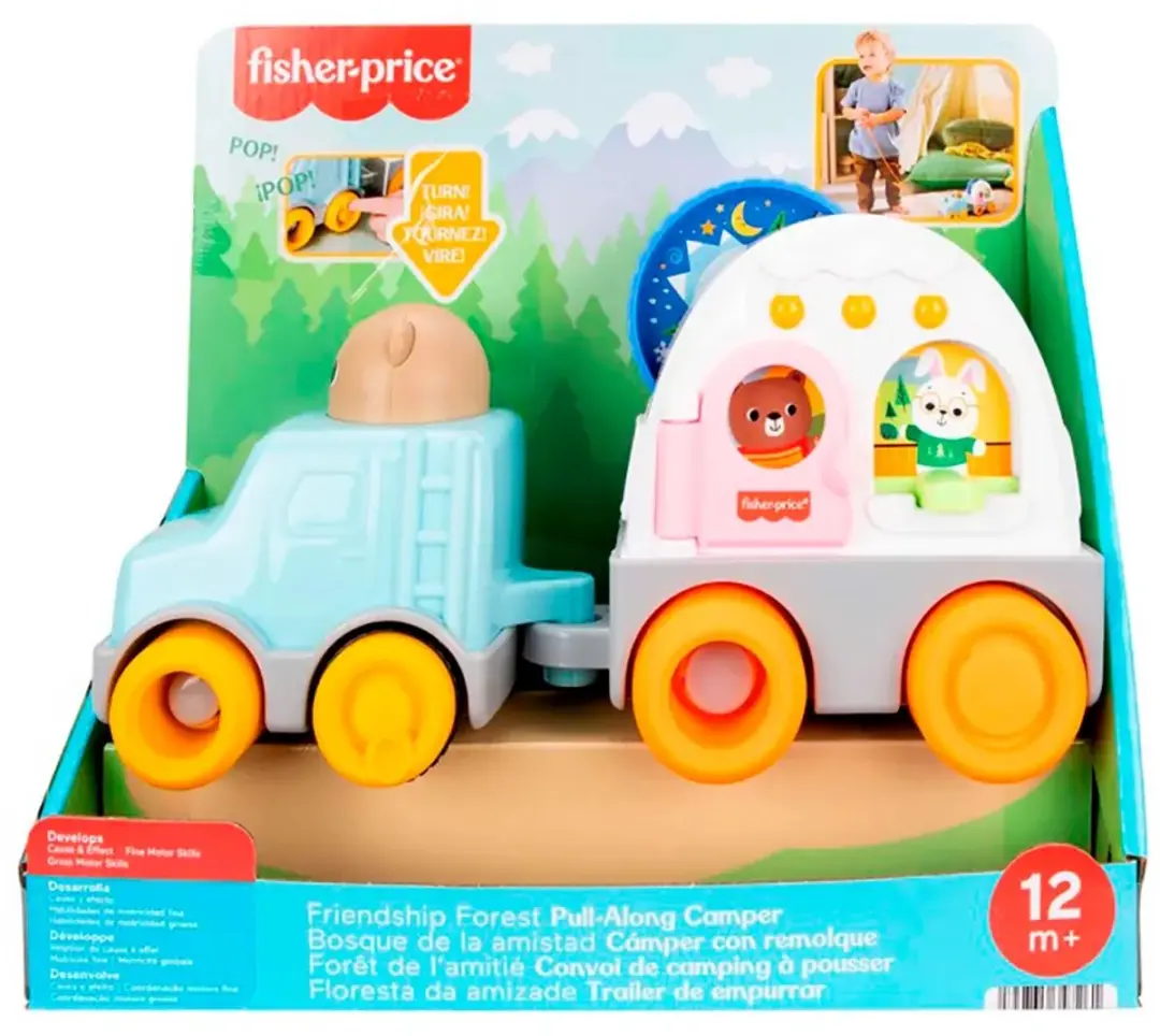 Fisher-Price Vriendschapsbos Meetrekcamper JKD52 - Meerkleurig