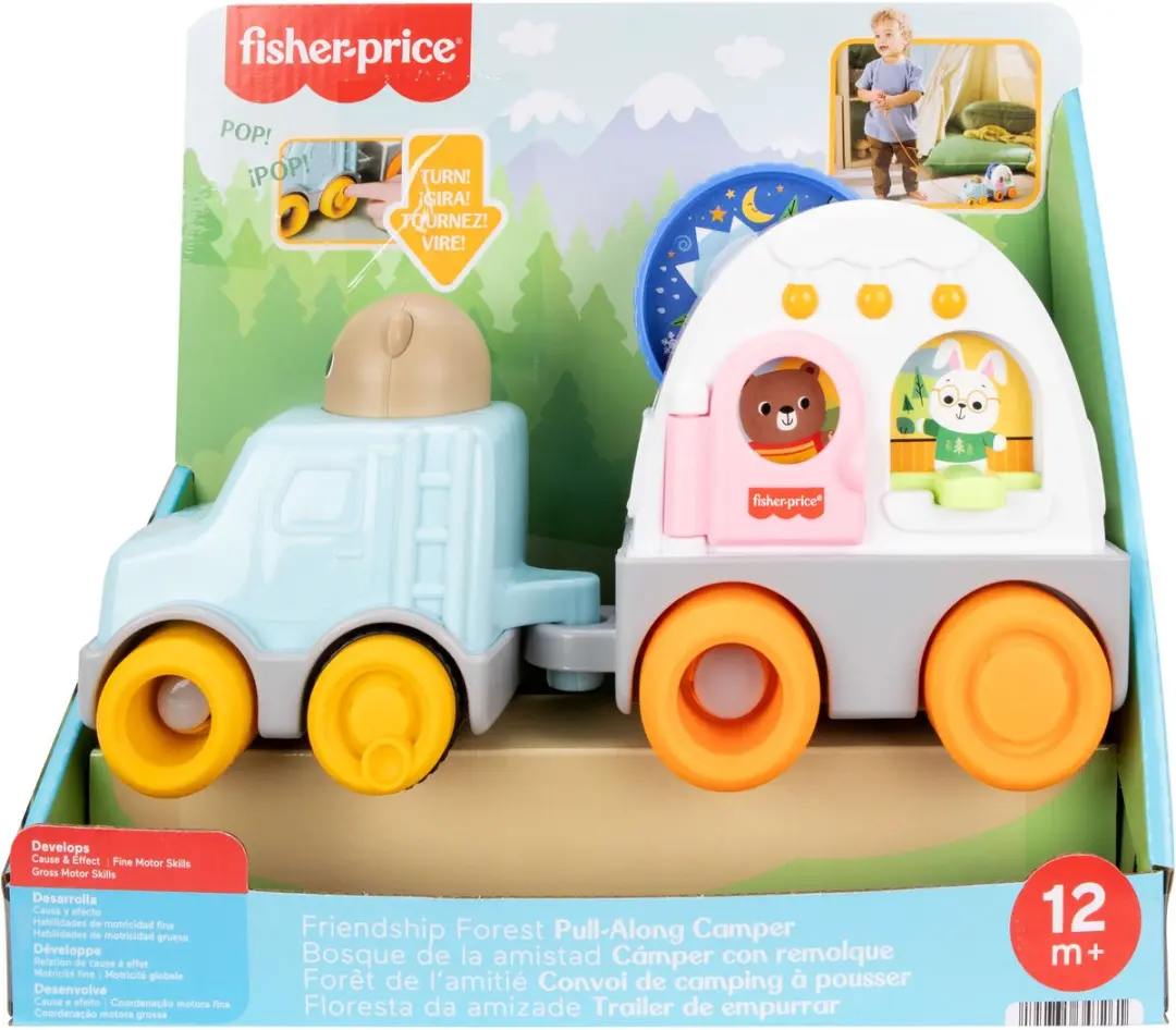 Fisher-Price Vriendschapsbos Meetrekcamper JKD52 - Meerkleurig