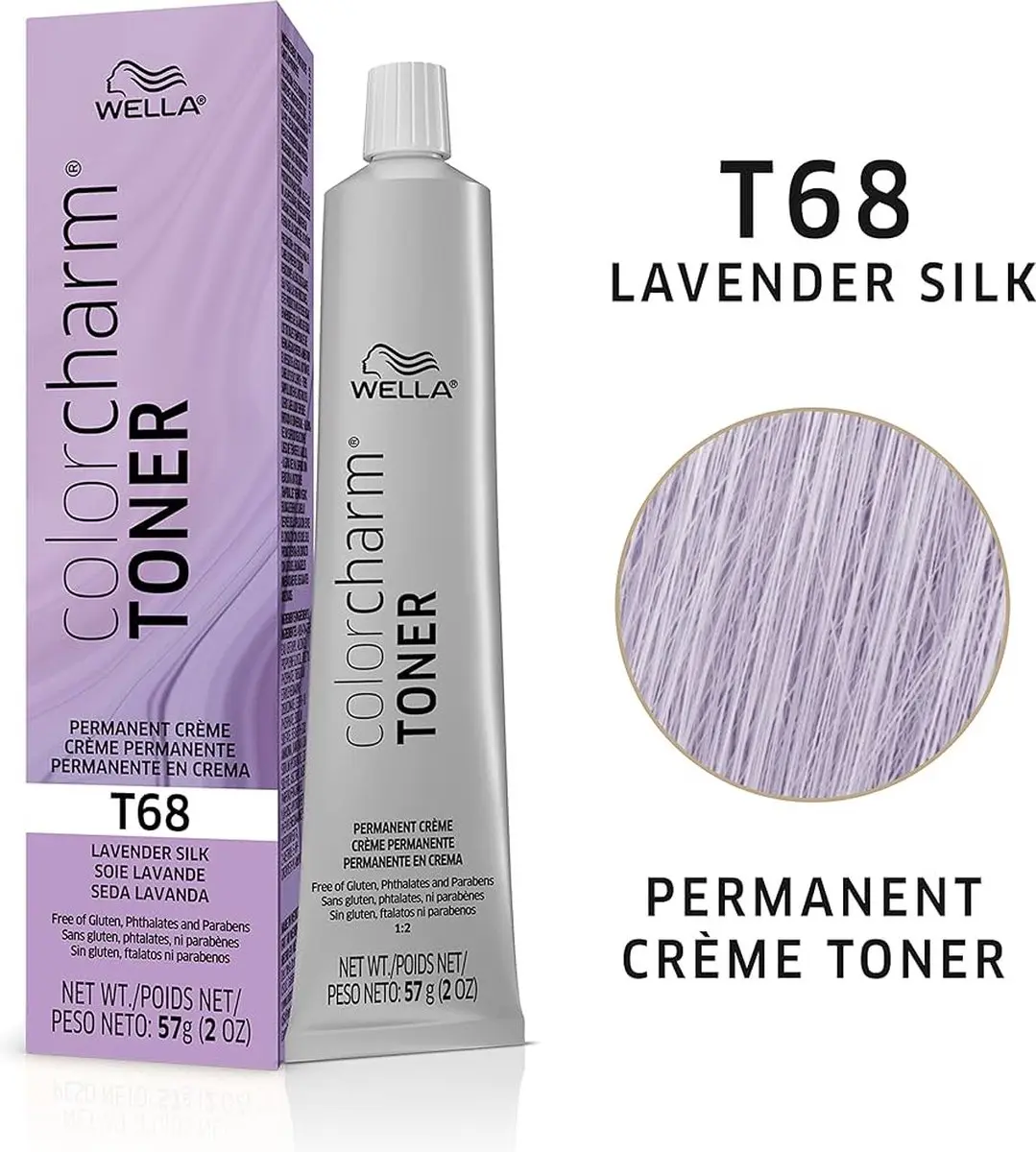Wella Professionals Color Charm T68 Lavender Silk Toner 114ml - 2 Stuks