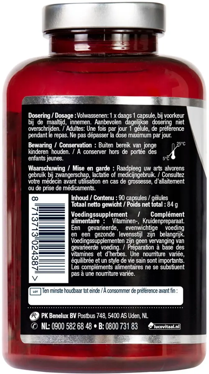 Lucovitaal Super Kurkuma X-tra Krachtig 180 Capsules - 2 Stuks