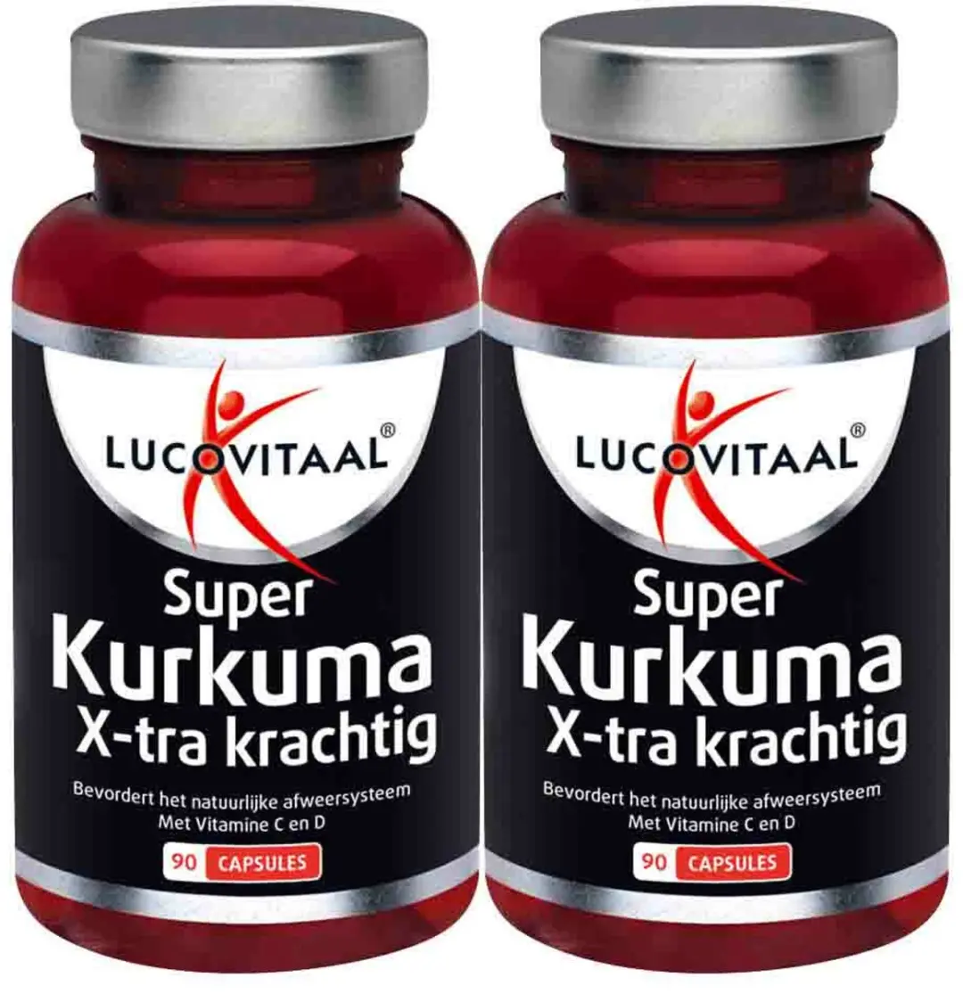 Lucovitaal Super Kurkuma X-tra Krachtig 180 Capsules - 2 Stuks