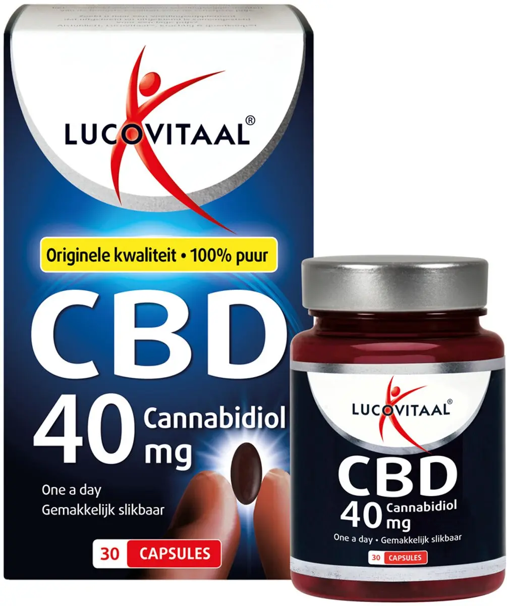 Lucovitaal CBD 40mg Capsules - 60 Stuks (2x30)