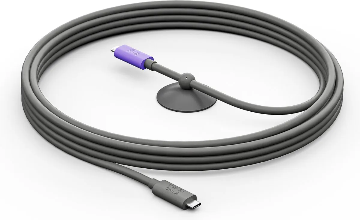 Logitech USB C Kabel 5m USB 3.2 Gen 2