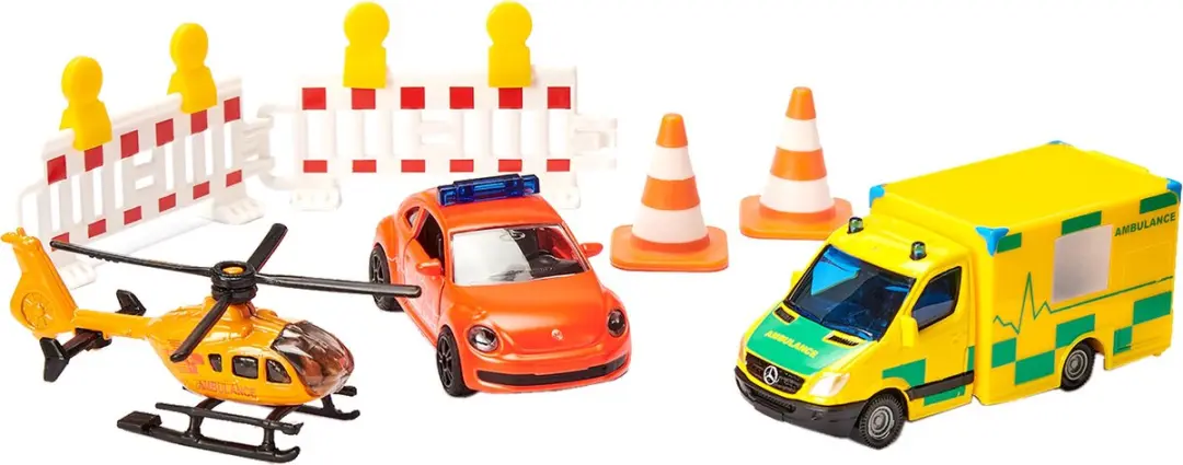 SIKU 6332 Cadeauset Helikopter & Voertuigen - Meerkleurig
