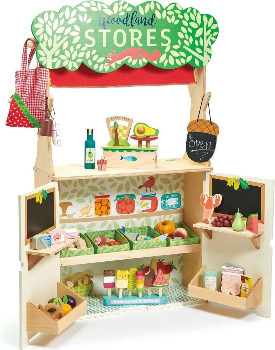 Tender Leaf Toys Winkeltje & Poppenkast Woodland