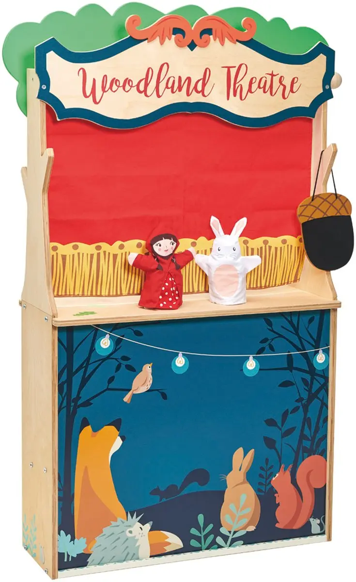 Tender Leaf Toys Winkeltje & Poppenkast Woodland - 2-in-1 - Multicolor