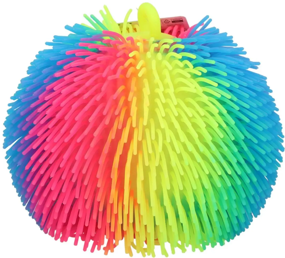 Johntoy Grote Regenboog Fluffy Bal 22cm
