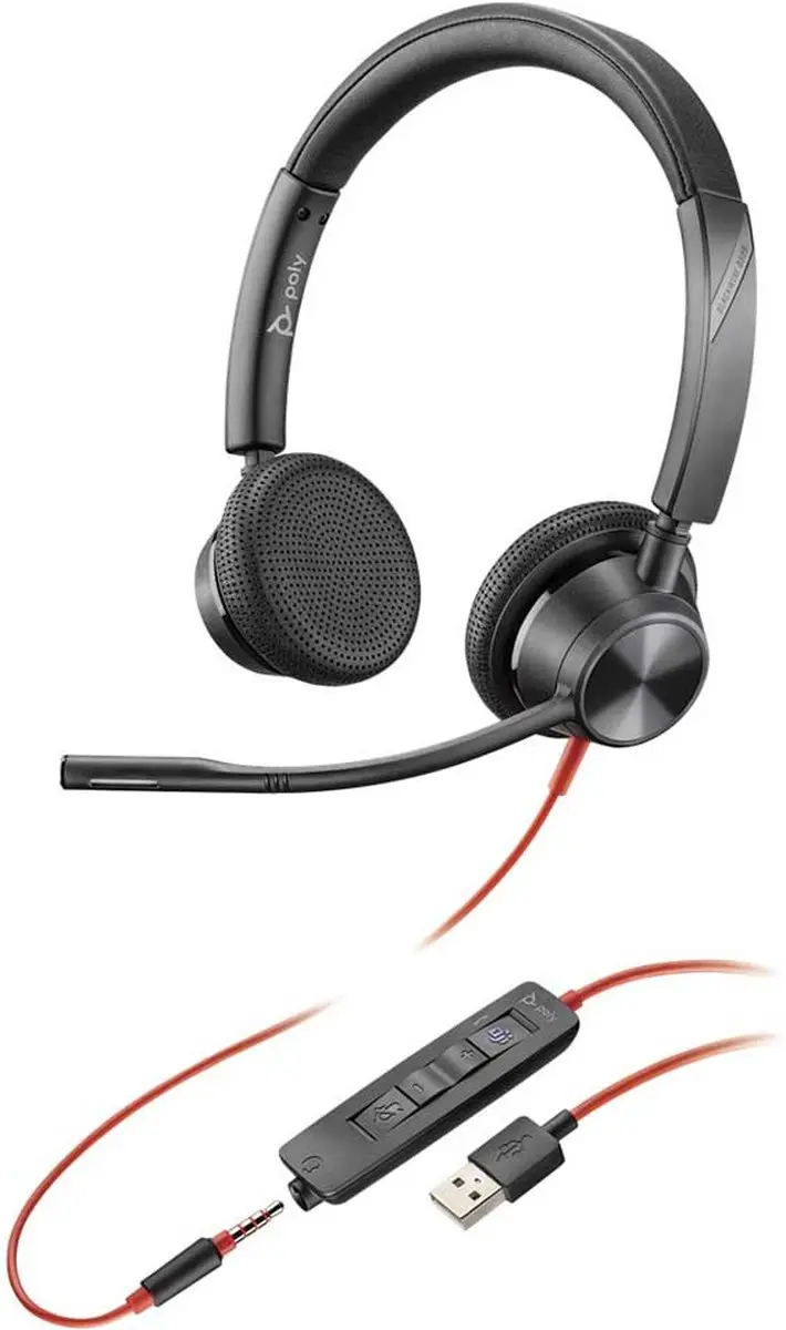 Poly BW3320 Headset - Zwart