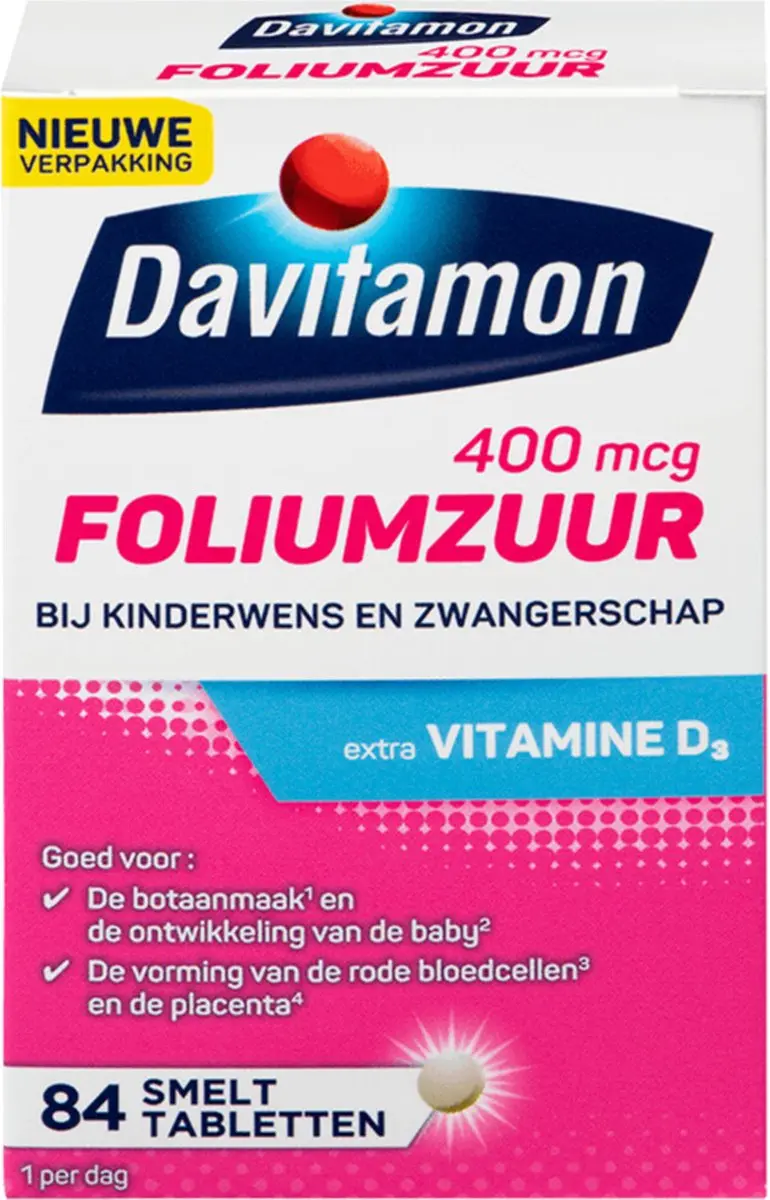 Davitamon Foliumzuur 84 Smelttabletten