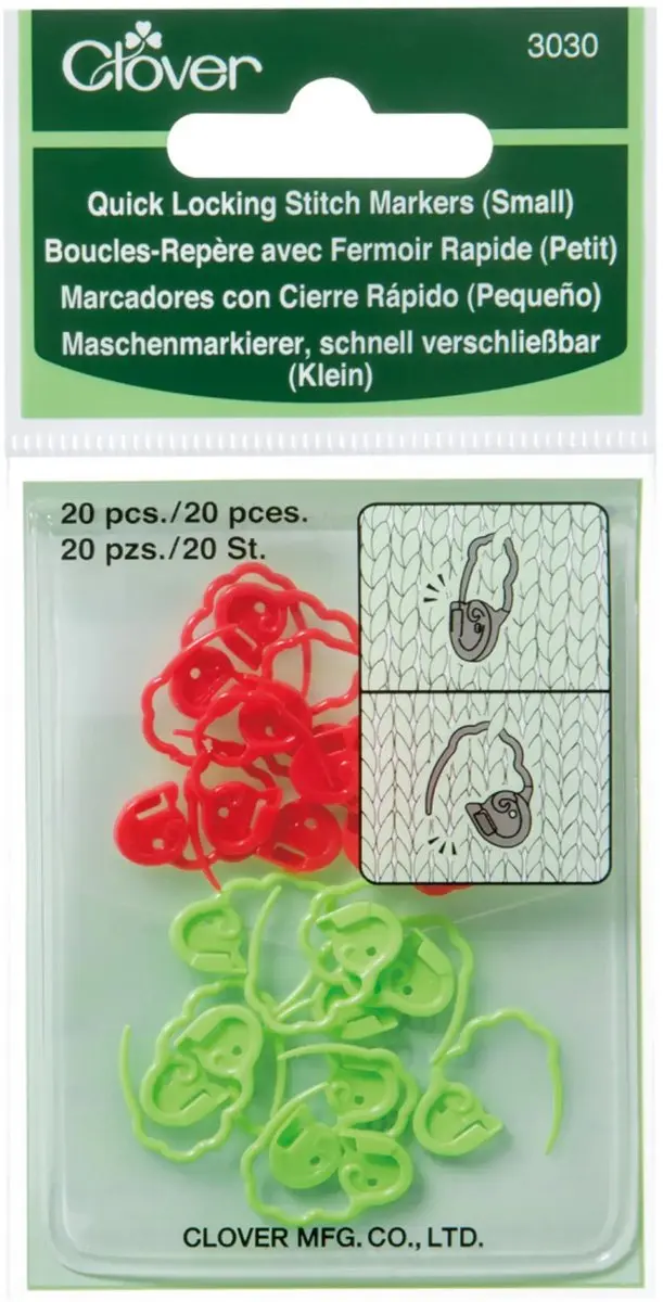 Clover Snelsluitende Stekenmarkeerringen S - 20 Stuks - KRT