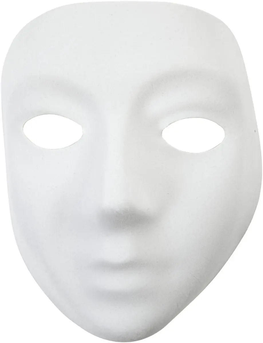 Creativ Company Creotime Masker 17,5x14cm Wit Kunststof