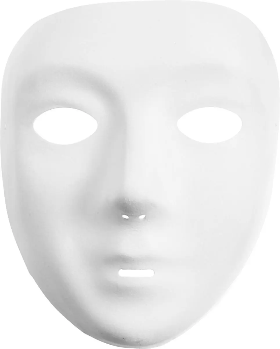 Creativ Company Creotime Masker 17,5x14cm Wit Kunststof