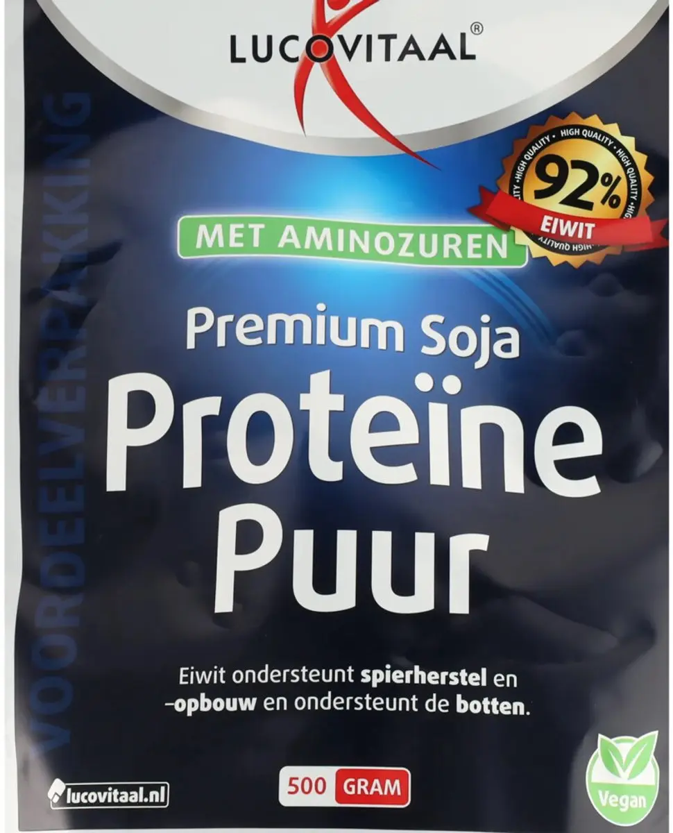 Lucovitaal Premium Soja Proteïne Puur 500g - 3 Stuks