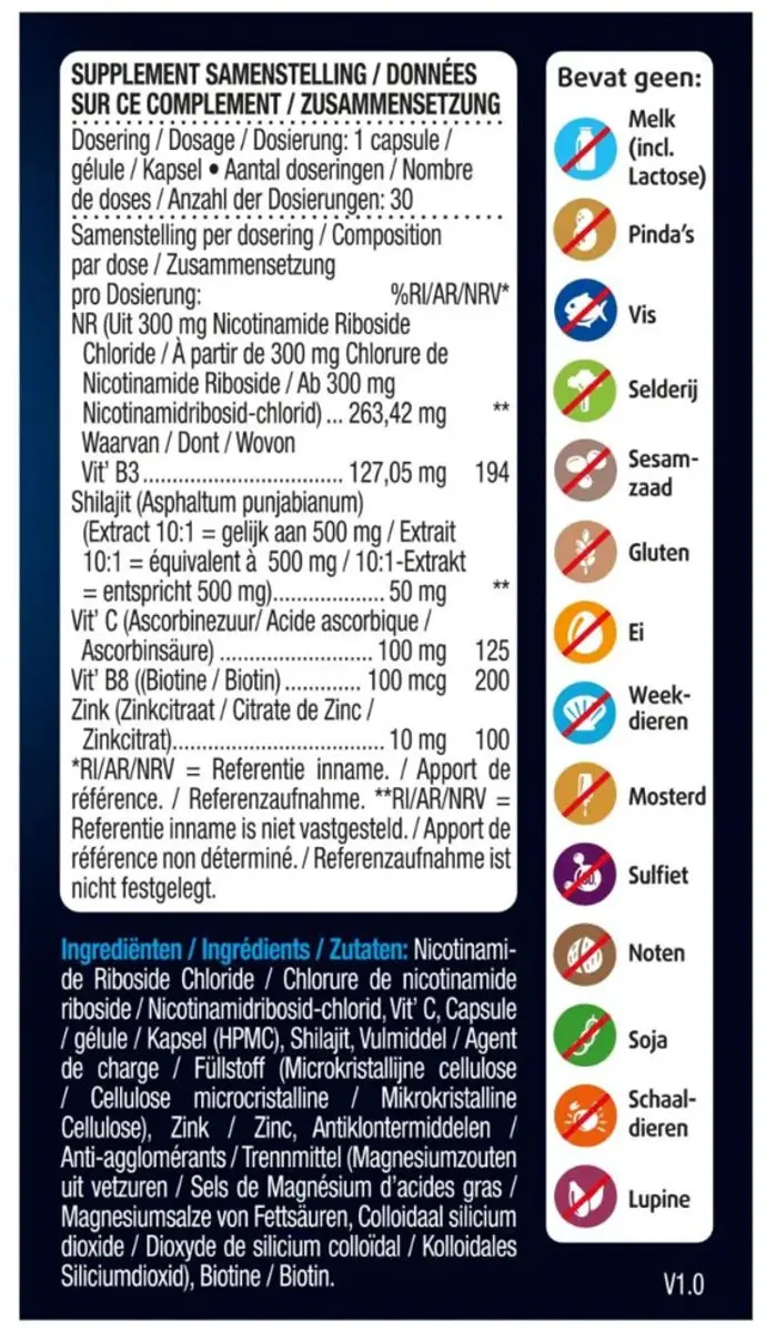 Lucovitaal NR Anti-Aging Capsules - 30 Stuks