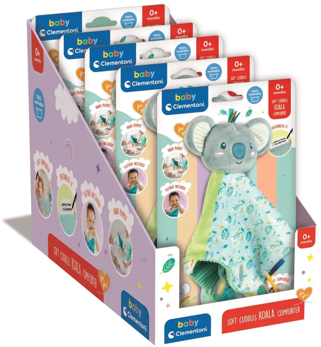 Clementoni Baby Comforter Koala Sensorisch - Multikleur - afbeelding 5 van 6