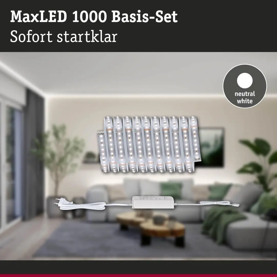 Paulmann MaxLED 71247 LED-strip 3m - 22W 1100lm/m 128 LED's/m 4000K