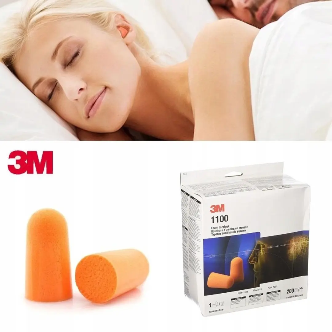 3M 1100 Oordopjes Slaapgeluidsisolatie - 20 Stuks