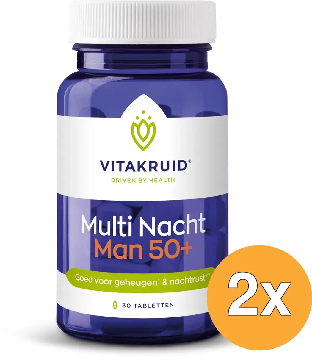 Vitakruid Multi Nacht Man 50+ 100% Vegan