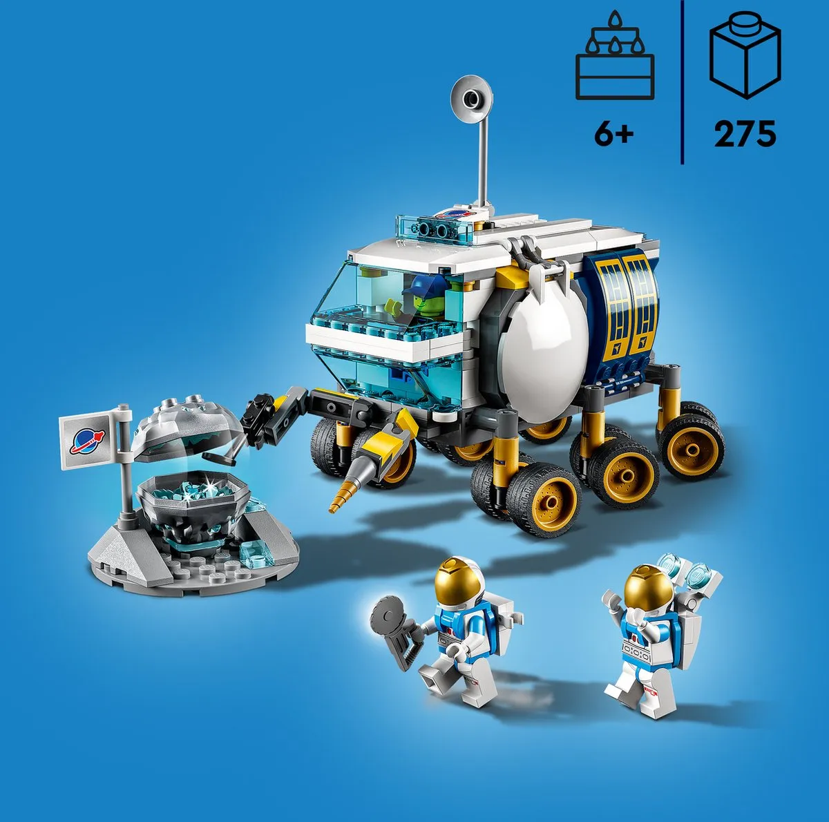 LEGO City Maanwagen 60348 - 275 Stukken - 3 Minifiguren