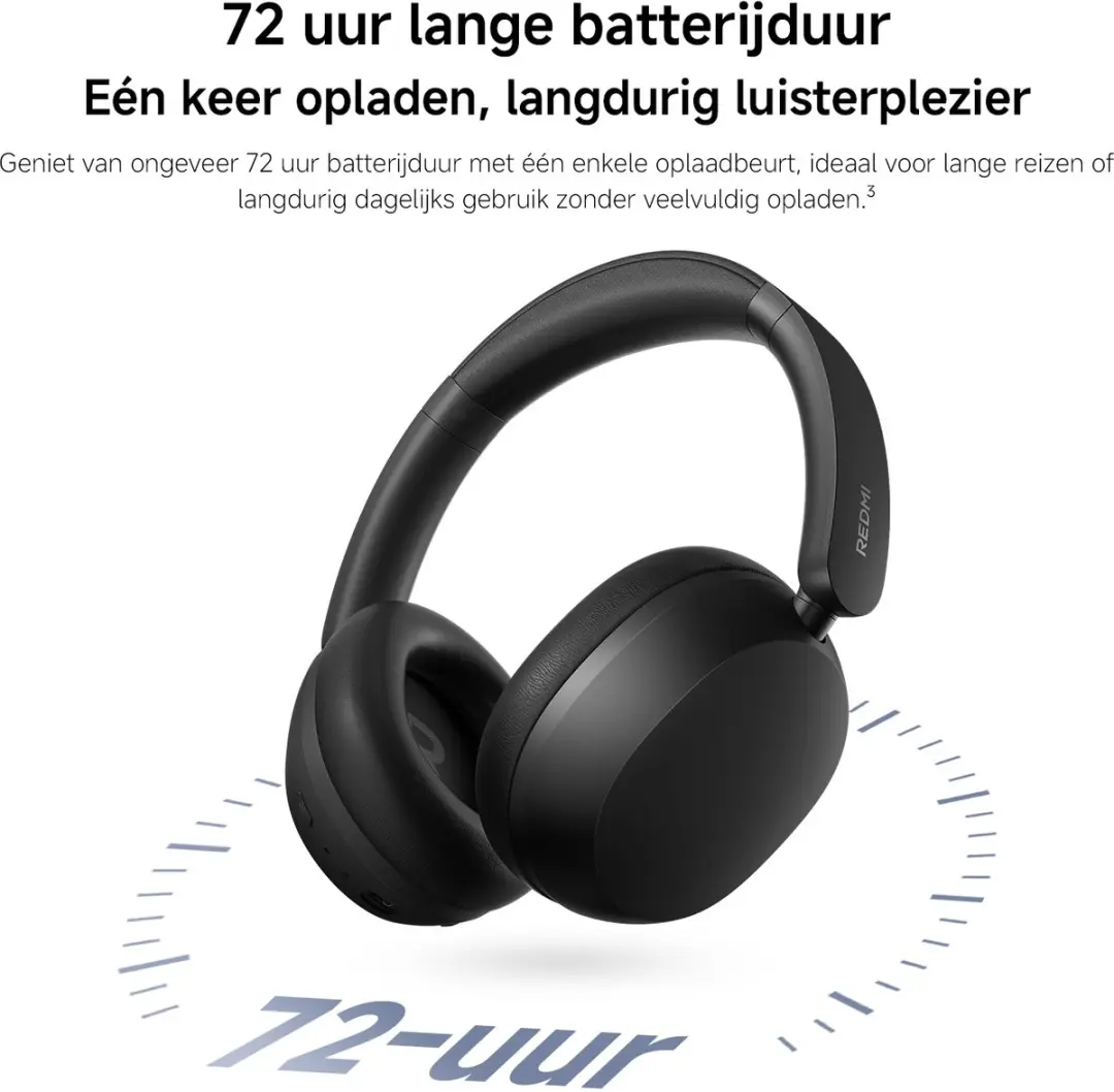 Xiaomi Redmi Headphones Neo - ANC 42dB - 72 Uur - Wit - afbeelding 6 van 6