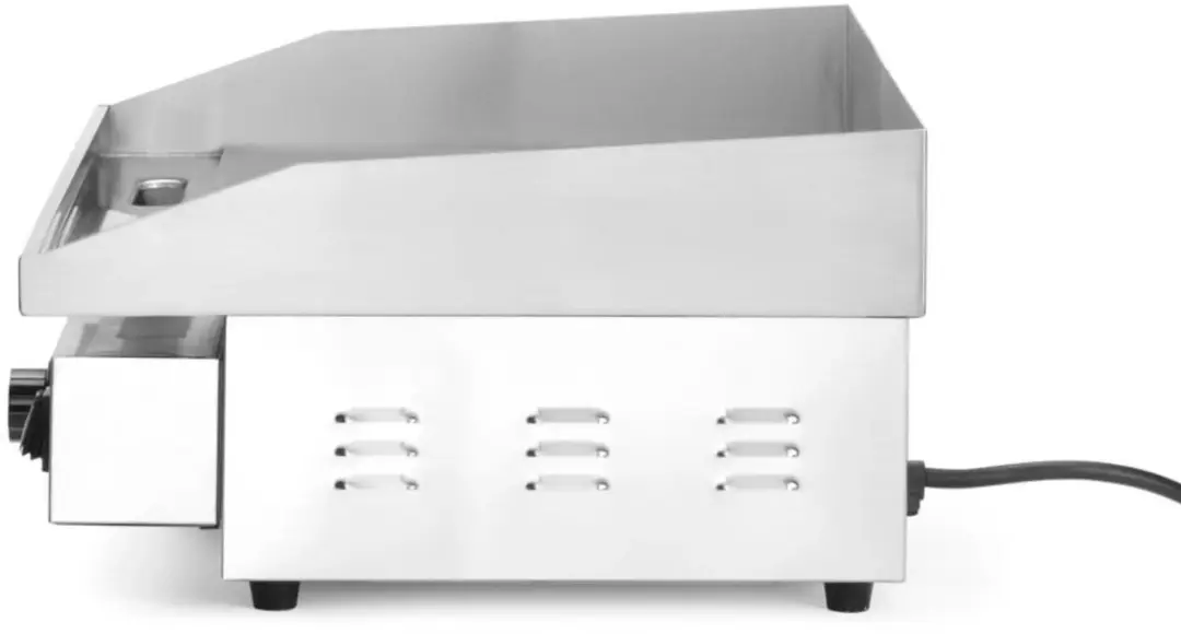 HENDI Elektrische Bakplaat Vlak 3000W - 55x43x24cm - RVS - Zilver